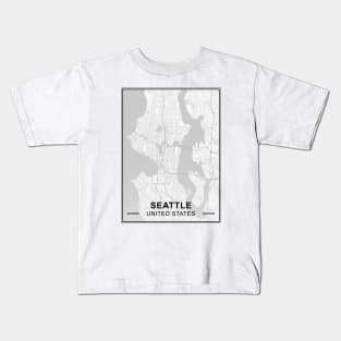 Seattle Map Kids T-Shirt